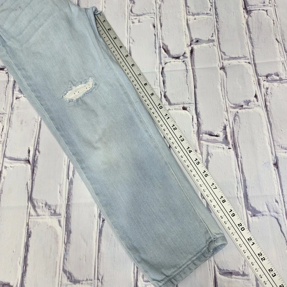 Vintage Y2K OshKosh B'gosh Kids Denim Overalls Light Wash Distressed Sz 7 School